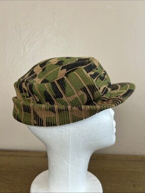 Pugs Gear Square Flat Top Camo Knit Bucket Tactical Hat - Green & Tan. #JeepCap.